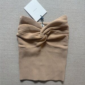 DISSH Twist Knit Tube Top
